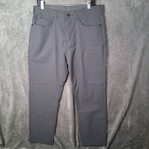 Members Mark Denali Straight Fit Pants Men 34x30 Charcoal Gray Stretchable